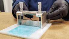 lube spreader on tile